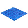 thumbnail image 1 of Bubbles Non-Slip Square Shower Mat Clear Navy Blue 20″L X 20″W, 1 of 4