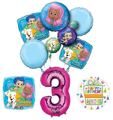  Bubble  Guppies  3rd Birthday  Party  Supplies  and Balloon 