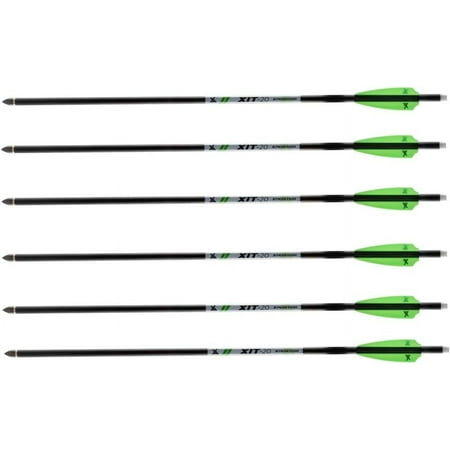 Xpedition Archery XIT-20 Crossbow Bolts 6-Pack Six Carbon Shaft Bolts Recommended for Use with Scrapeline 390X Trophy 410X Xtraction 400X and Xpedite 420 Crossbows