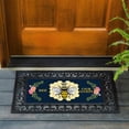thumbnail image 3 of Evergreen Bee Our Guest Sassafras Indoor Outdoor Switch Doormat 10 x 22 Blue, 3 of 4