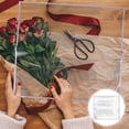 thumbnail image 4 of 20 Sheets Clear Wrap Paper Flower Wrapping Paper Gift Packaging Paper for Bouquet, 4 of 8