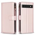 thumbnail image 2 of Compatible with Google Pixel 7 Pro Premium PU Leather Wallet Case with 9 Card Slots Zipper Pocket and Hand Strap, 2 of 5