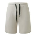 thumbnail image 4 of Men's Casual Shorts Us Running Shorts Mens Active Mens Athletic Big And Tall Basketball for Men for Men Casual Summer Basketball Long Custom 34 Beige 3XL, 4 of 9