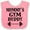 Pink and White, variant on Inktastic Mommy Gym Buddy Workout Boys or Girls Baby Bib
