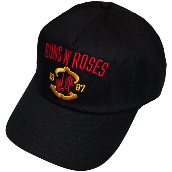 Guns N Roses Casquette de Baseball pour Adulte à Imprimé au Dos « Sunset Strip '87 »