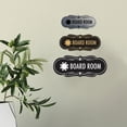 thumbnail image 3 of Signs ByLITA Designer Board Room Sign (Ivory/Dark Brown) - Large, 3 of 5