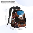 thumbnail image 2 of Disketp Cartoon Bald Eagle USA Mochila Ligera Clásica con Múltiples Bolsillos, Mochila Casual para Hombre y Mujer, Ideal para Escuela, Trabajo y Viajes, 2 of 6