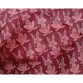 thumbnail image 4 of oneOone Silk Tabby Fabric Rabbit Block Printed Craft Fabric BTY 42 Inch Wide, 4 of 4