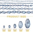 thumbnail image 2 of Uxcell 328 PCS Cuentas de Cristal en Forma de Gota, Cristal AB Facetado de 3x5mm para Collar, Pulsera, Aretes, Suministros de Manualidades de Joyería DIY, Gris Claro, 2 of 7
