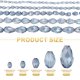 thumbnail image 2 of Uxcell 328 PCS Cuentas de Cristal en Forma de Gota, Cristal AB Facetado de 3x5mm para Collar, Pulsera, Aretes, Suministros de Manualidades de Joyería DIY, Gris Claro, 2 of 7