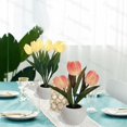 thumbnail image 2 of Led Tulip Night Light Simulation Flower Table Lamp Home Decoration Atmosphere Lamp Romantic Potted Gift For Office/room/bar/cafe, 2 of 5