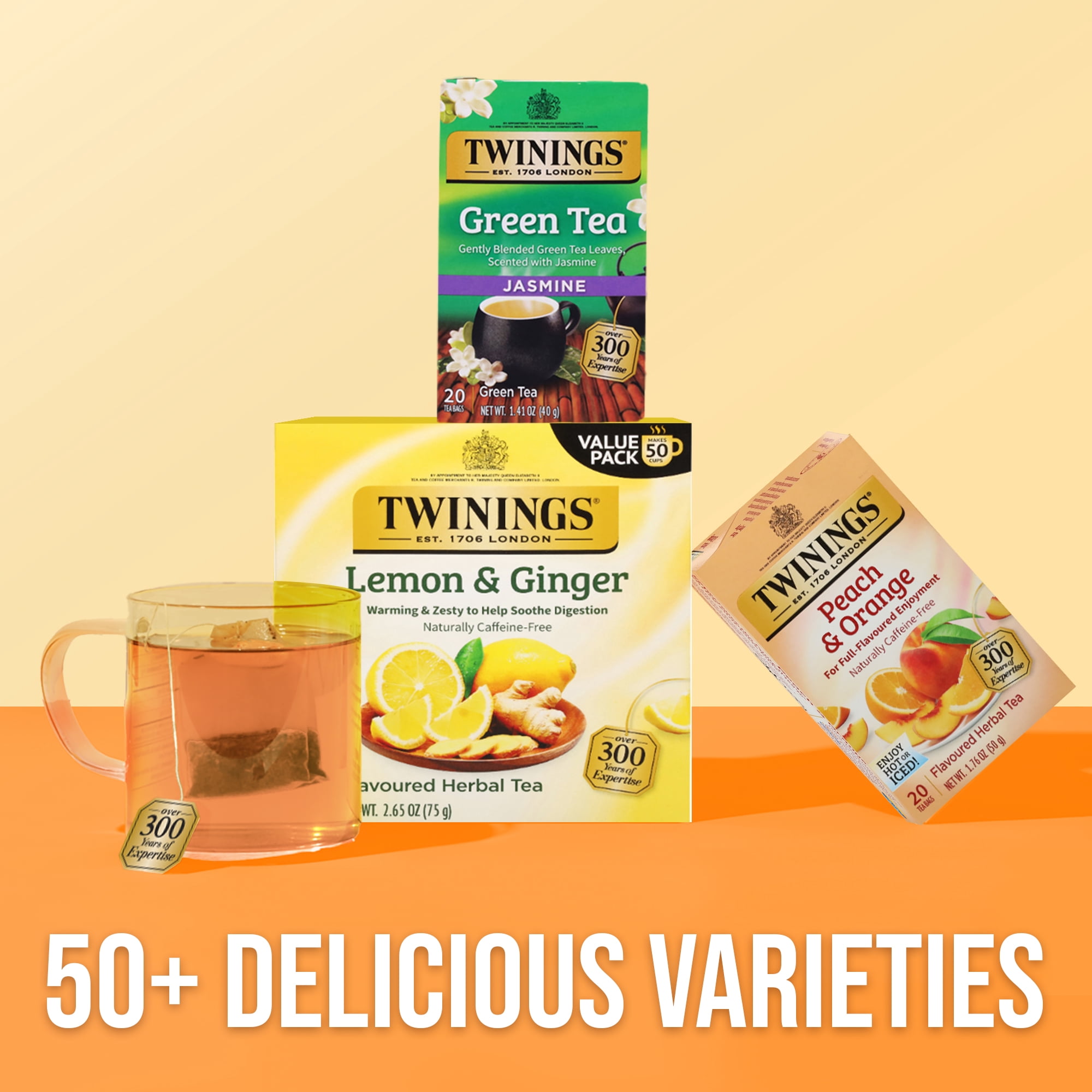 Twinings, Herbal Tea, Peach and Orange, 20 Count Box - Walmart.com