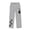 Gray, variant on Wilark Girls Graphic Sweatpants with Pockets Size 8, Cute Straight Leg Casual Elastic Waist Kids Track Pants Gray