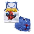 thumbnail image 4 of Verano T-shirts Filles Garçons Graphique Pur Coton Cartoon Anime Vêtements Hauts Sans Manches, 4 of 6