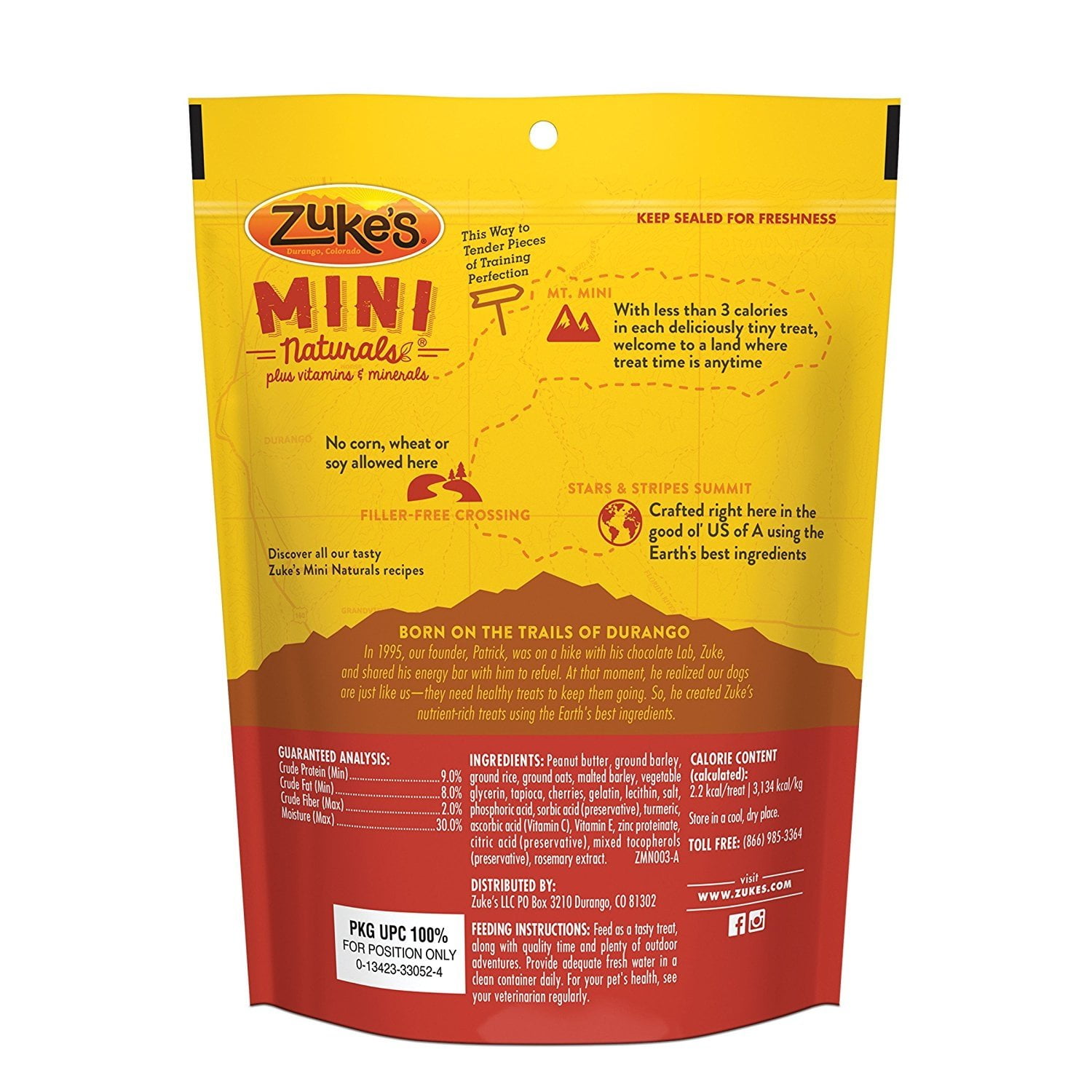 Zuke's Mini Naturals Soft and Chewy with Peanut Butter and Oats