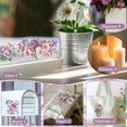 thumbnail image 4 of 3PCS Rub On Transfer Stickers, Purple Dreamy Flowers Transfer Decals for Furniture Refrigerator Cabinet Scrapbook Window, 15 * 30cm, 4 of 5