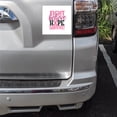 thumbnail image 2 of DistinctInk Custom Bumper Sticker - 10" x 10" Decorative Decal - White Background - Pink Ribbon Cancer - Fight Believe Hope Survive, 2 of 2