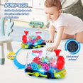 thumbnail image 7 of Ludolm Baby Toys, Tummy Time Toys for Kids with Electronic Light & Sound Music Electric Gear Train Toys for Toddlers Early Educational Crawling Toys for Boys Girls Infant Birthday, 7 of 7
