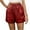 Red, variant on Timegard Women's Shorts High Elastic High Waist Shorts Party Loose Summer Shiny Shorts with Pocket