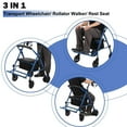thumbnail image 2 of EuKer 3-IN-1 Walkers for Seniors with Wheels and Soft Seat, Blue/Black, 2 of 10