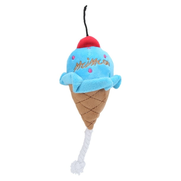 Juguetes de peluche para perros, helado para mascotas, juguete de helado chirriante, juguete de helado relleno, tecnología innovadora