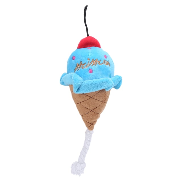 Juguetes de peluche para perros, helado para mascotas, juguete de helado chirriante, juguete de helado relleno, tecnología innovadora