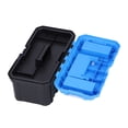 thumbnail image 1 of Tool Box, Sturdy Plastic Storage Case Impact  Large Capacity Double Layer With Compartment For Electrician For Household Small,Medium,Large, 1 of 8