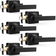 thumbnail image 1 of Matte Door Handles Passage Door Handles Interior Door Handles NonLocking Lever Set [for Hallway or Closet Doors] Reversible for Right/Left Sided Doors, 1 of 8