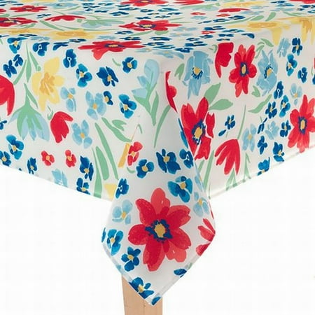 60x84 Fabric Tablecloth - Food Network Market Garden Floral Tablecloth Fabric Table Cloth 60x84 Ob