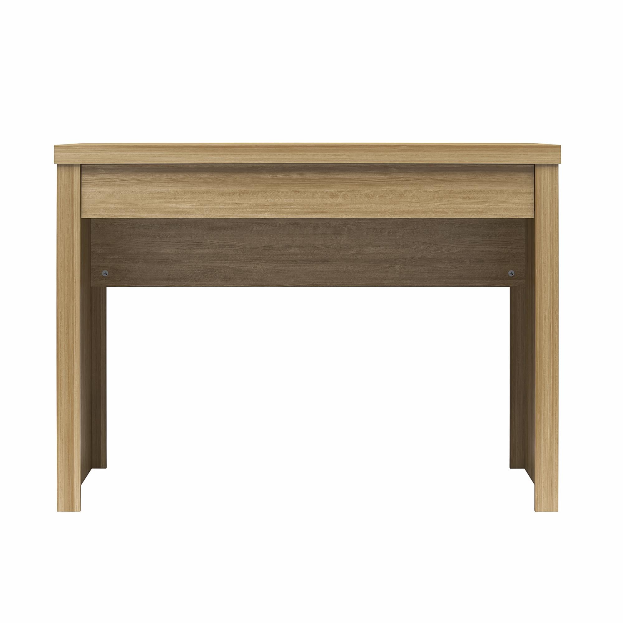 Mainstays Cooper Writing Desk with USB, Natural Teak