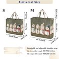 thumbnail image 2 of FORMRS Womens Corduroy Tote Bag Crossbody Shoulder Handbag with Pocket, Cute Snowmen, 2 of 7