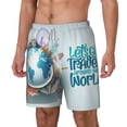 thumbnail image 2 of Balery Let's go Travel Mens Swim Trunks Swim Shorts for Men Quick Dry Inseam Beach Shorts with Compression Liner Pocket-X-Large, 2 of 9