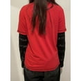 thumbnail image 5 of Women Gothic Tops Graphic Print Long Sleeve Loose T-Shirts Fake Two-Piece Streetwear Aesthetic Clothes, 5 of 6