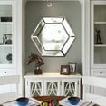 thumbnail image 6 of 20" x 18" Hexagon Wall Mirror with Contemporary Glass Design, Home Decor Accent Mirror for Living Room, Entryway, Bedroom, 6 of 7