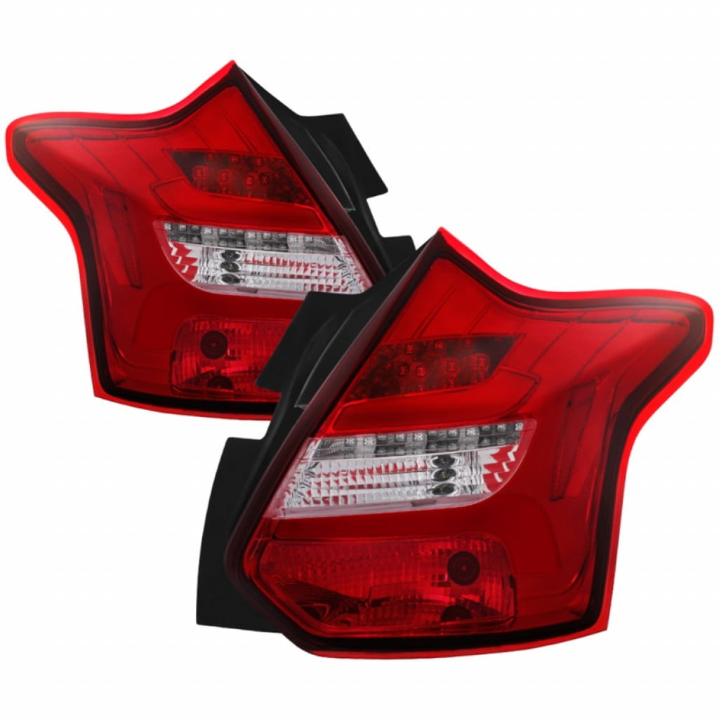 08-11 FORD FOCUS TAIL LIGHTS RED/CLEAR WITH LED BRAND NEW 