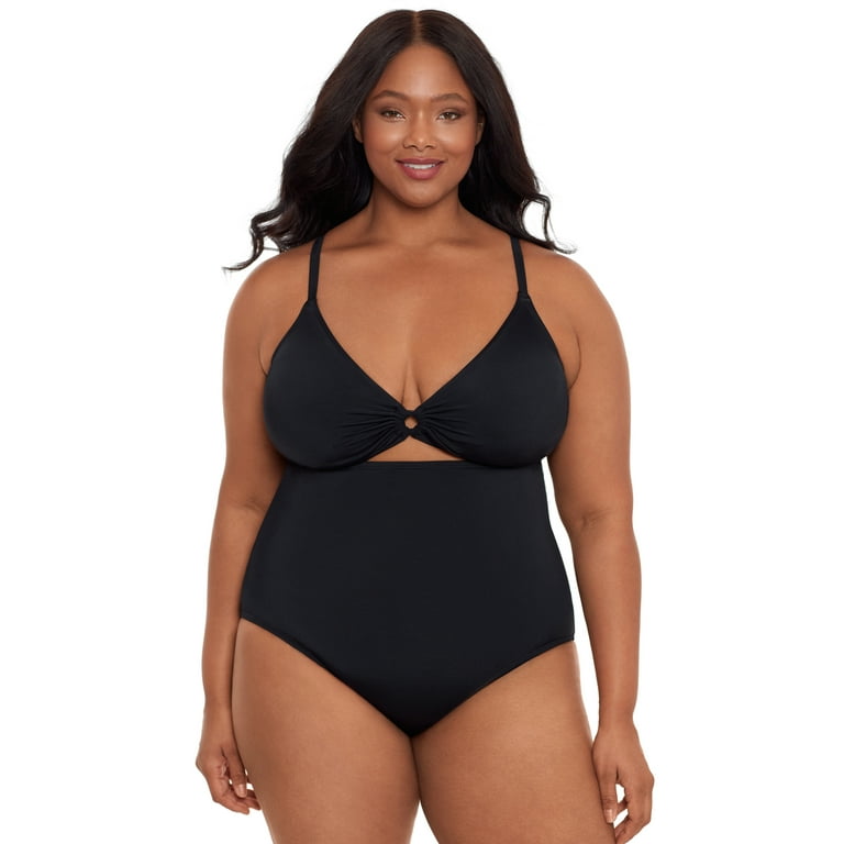 Lace up Tummy Control Swimsuit