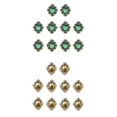 thumbnail image 1 of GUOOL 20pcs Flat Back Beads Button Scrapbook Embellishments Green Gold, 1 of 9