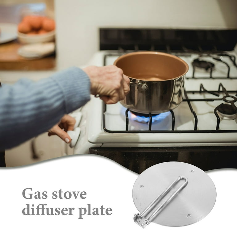 Induction Cooktop Plate Adapter Multipurpose Metal Heat Diffuser Induction Adapter with Handle