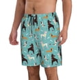 thumbnail image 2 of Balery Cute Dog Traje de Baño Estilo Hawaiano para Hombre, Shorts de Secado Rápido con Bolsillos-Small, 2 of 6