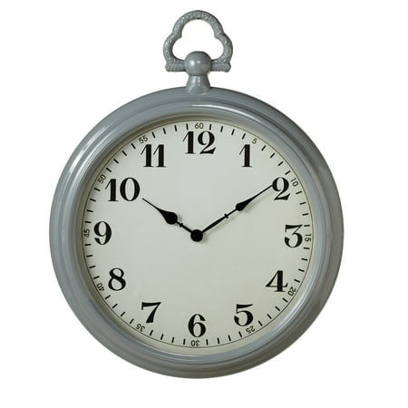 Cbk Metal Grey Enamel Pocket Watch Wall Clock 163390 Cbk Metal Grey Enamel Pocket Watch Wall Clock 163390