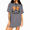 Grey, variant on UNISHE Bow Pumpkin Halloween Graphic Tee Short Sleeve Crewneck Casual T-Shirt