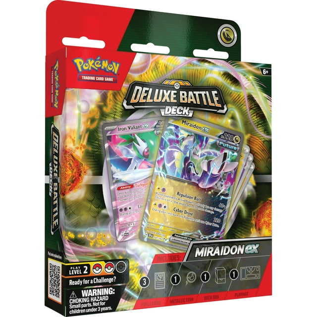 Juego de cartas coleccionables Pokemon Miraidon ex Deluxe Battle Deck
