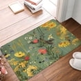 thumbnail image 4 of Honeii Botanical Garden With Cats Pattern Door Mat, Welcome Door Mats Outdoor Indoor, Stain and Fade Resistant, Non-Slip Entry Matfor Bedroom, Bathroom, Kitchen, 4 of 7