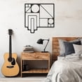 thumbnail image 3 of LaModaHome Exclusive Geometric Design Metal Wall Art Decor – Durable & Artistic Metal Wall Art for Home and Office Decor, Perfect for Any Interior Design Aesthetic, 3 of 5