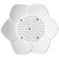 thumbnail image 1 of Jabonera De Silicona Duradera Y Respetuoso Con El Medio Ambiente, Estante De Almacenamiento Creativo En Forma De Pétalo Ducha, Mostrador, Fregadero, Baño - 1 Unidad (Blanco). Afortunado Sencillez, 1 of 5