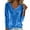 Blue, variant on Women's Velvet Cowl Neck Long Sleeve T-Shirt, Elegant Solid Color Draped Neckline Blouse, Luxury Soft Velvet Tops for Holiday Party and Casual Daily Wear Blue XXL