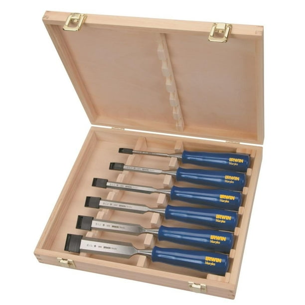 IRWIN MARPLES M444SB6N Wood Chisel Set,6 PC,1/4 To 1 In Tip Walmart
