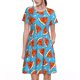thumbnail image 1 of Easygdp Cartoon Watermelon para Vestido Transpirable de Mujer, Vestido Suelto de Manga Corta con Pliegues y Bolsillos para el Verano, 1 of 6