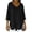 Black, variant on Boho Shirt for Women Cotton Linen Long Sleeve V Neck Tunic Top Side Split Hem Irregular Long Blouse