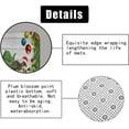 thumbnail image 6 of 4PCS Cute Snowman Christmas Shower Curtain Set, Waterproof Fabric Grey Shower Curtain, Non-Slip Bath Mat Bathroom Rugs, Winter Forest Xmas Tree Snowflake Bird Cardinal Holiday Bathroom Decor, 6 of 7